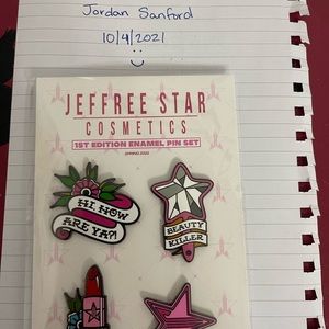 Jeffree Star 1st edition pin set BN never opened